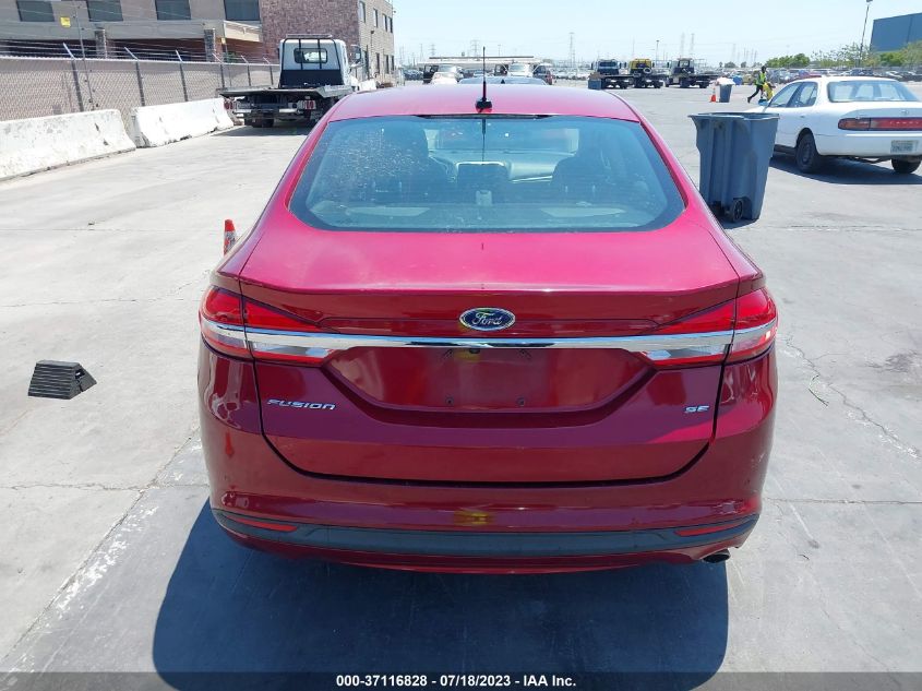 2017 FORD FUSION SE - 3FA6P0H75HR221702