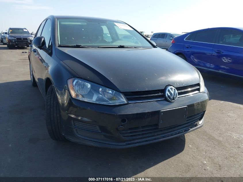 2015 VOLKSWAGEN GOLF TDI S - 3VW2A7AU3FM076461