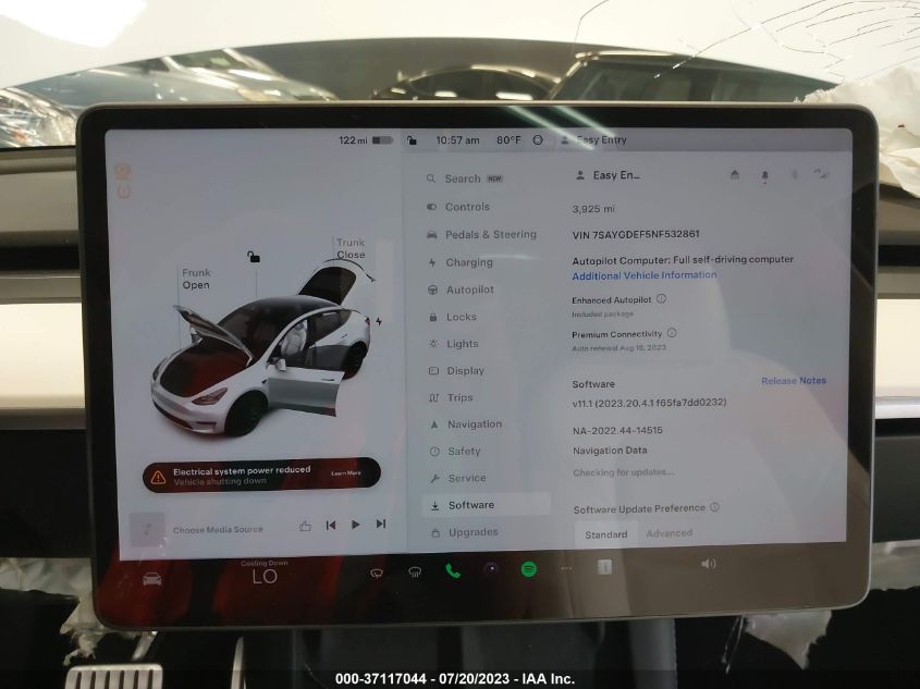 2022 TESLA MODEL Y PERFORMANCE - 7SAYGDEF5NF532861