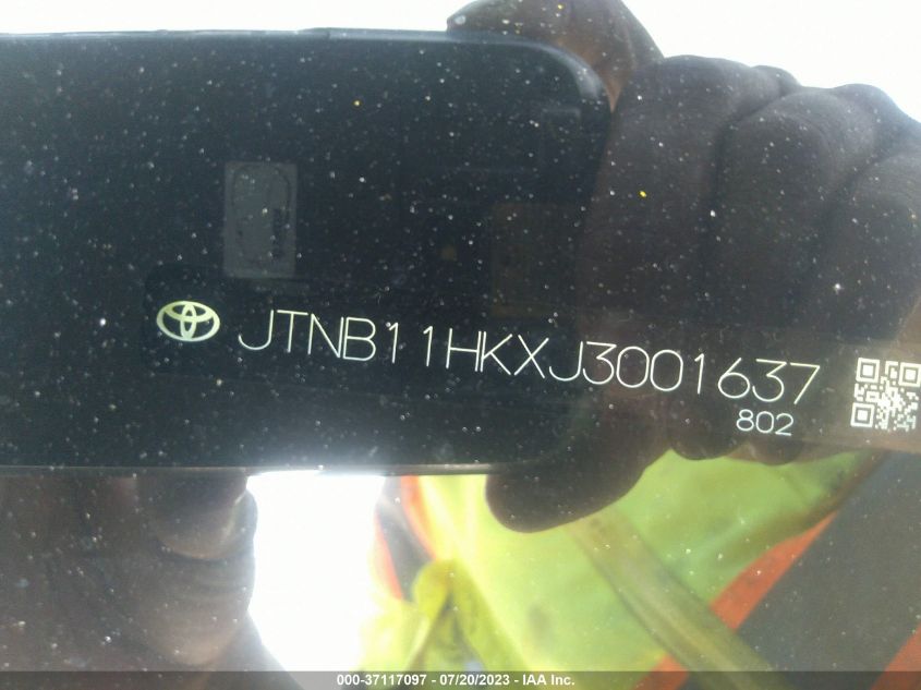 2018 TOYOTA CAMRY LE/SE/XLE/L - JTNB11HKZJ3001637