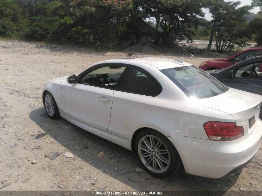 2013 BMW 1 SERIES 128I WBAUP7C53DVP25627