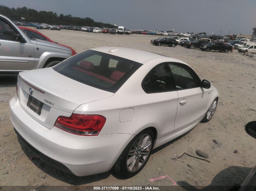 2013 BMW 1 SERIES 128I WBAUP7C53DVP25627