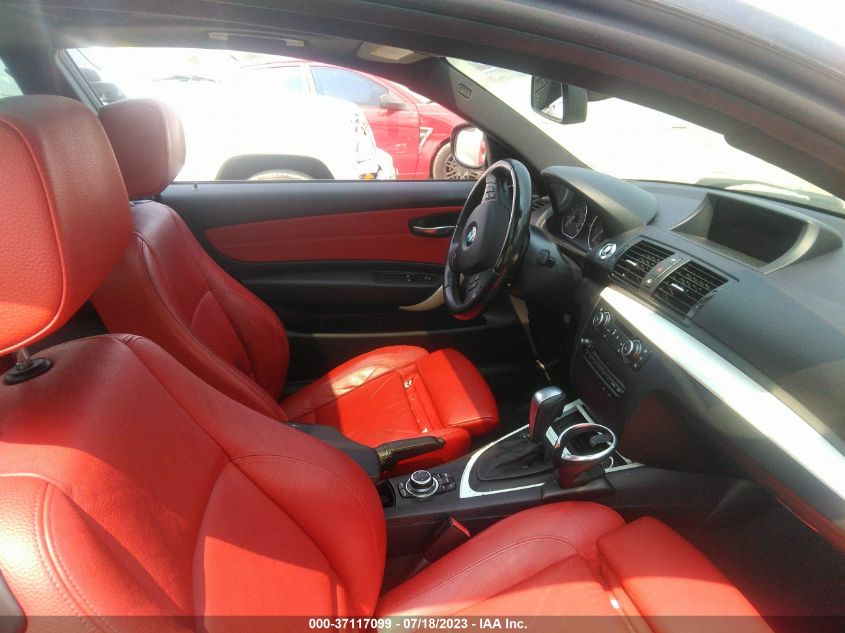 2013 BMW 1 SERIES 128I WBAUP7C53DVP25627