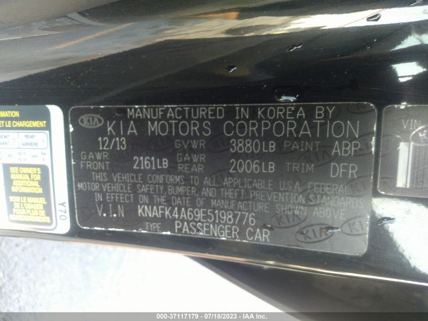 2014 KIA FORTE LX - KNAFK4A69E5198776