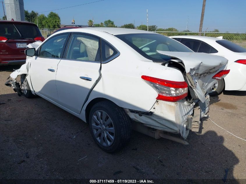 2015 NISSAN SENTRA S - 3N1AB7AP3FY334043