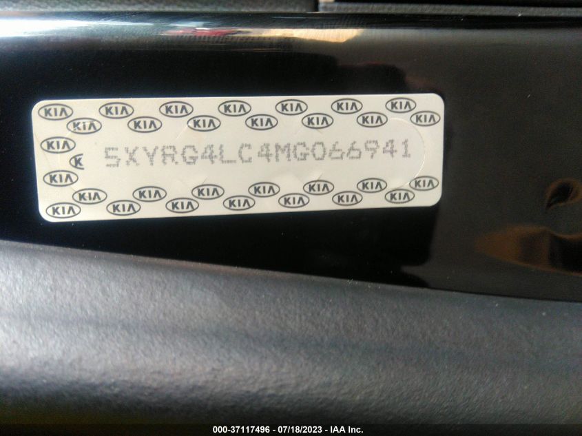 VIN 5XYRG4LC4MG066941 2021 KIA SORENTO no.9