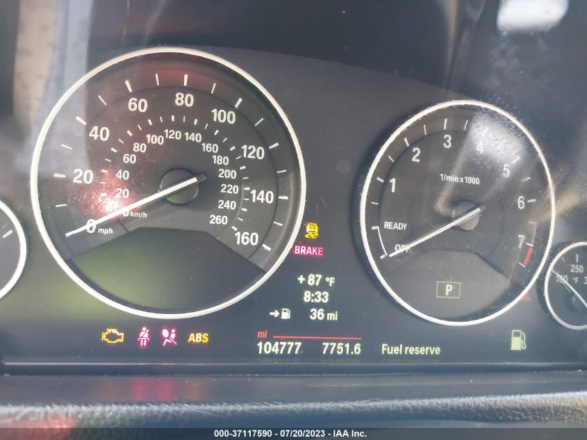 2014 BMW 3 SERIES 320I - WBA3B1G54ENS81015