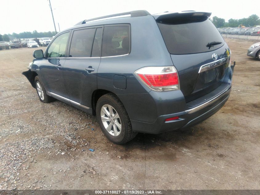 2013 TOYOTA HIGHLANDER HYBRID - JTEBC3EH7D2017738