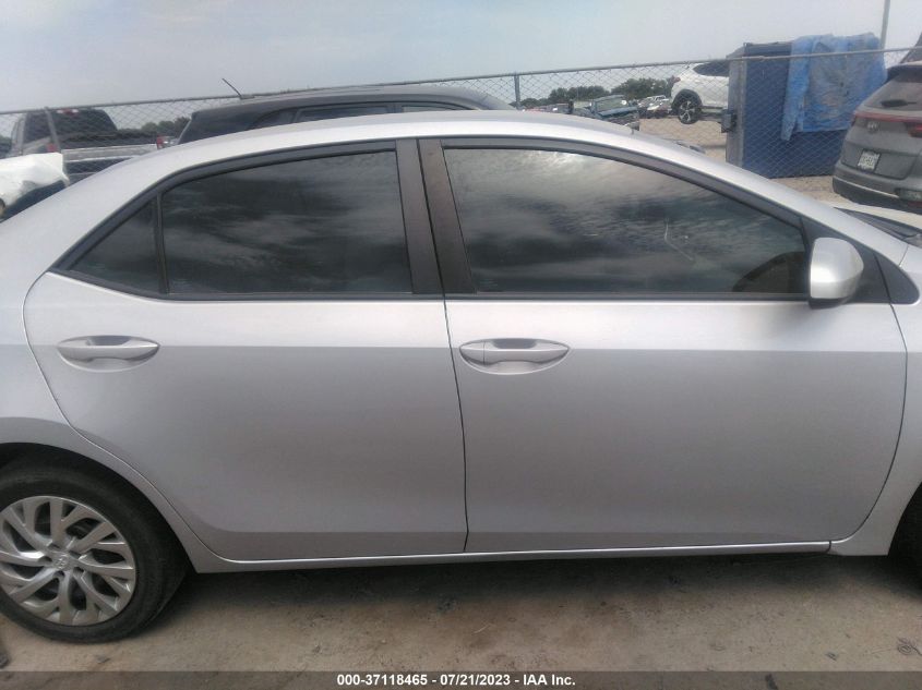 2019 TOYOTA COROLLA L/LE/XLE/SE/XSE - 2T1BURHE7KC125992