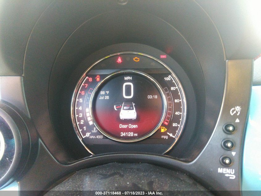 2017 FIAT 500 ABARTH 3C3CFFJH3HT505987