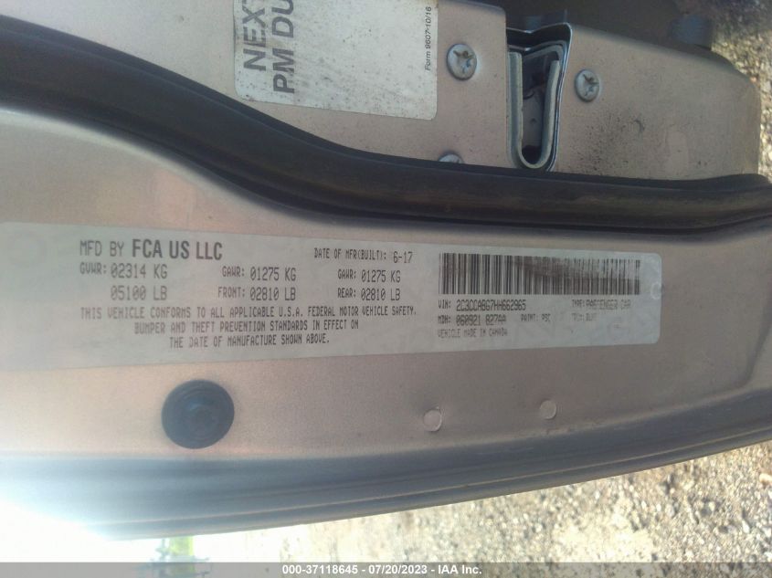 2017 CHRYSLER 300 S - 2C3CCABG7HH662965