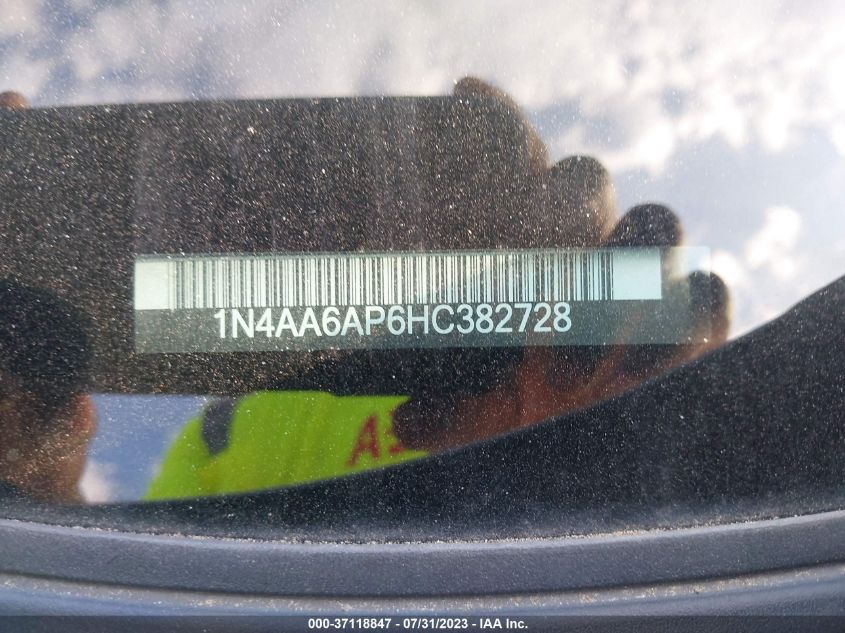 2017 NISSAN MAXIMA PLATINUM - 1N4AA6AP6HC382728