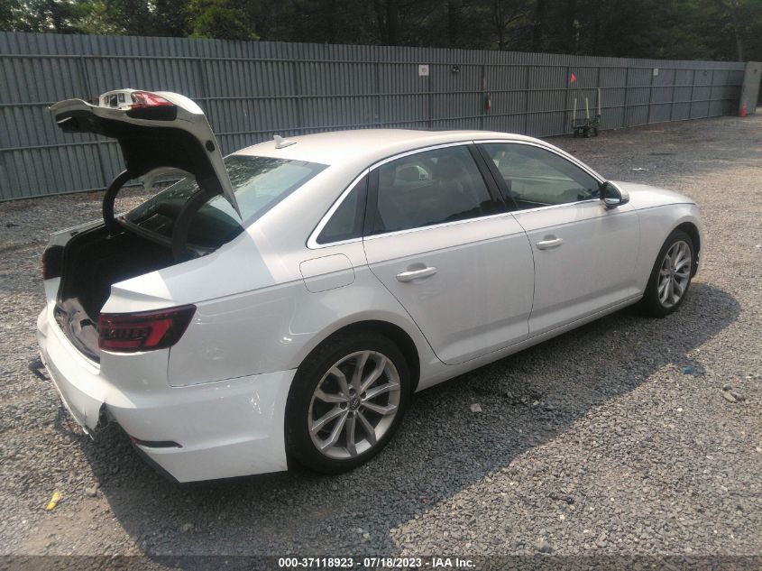 2019 AUDI A4 PREMIUM/TITANIUM PREMIUM - WAUGMAF46KN010733