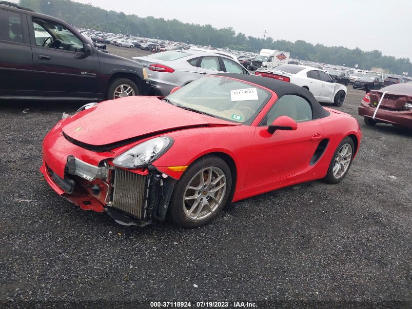2015 PORSCHE BOXSTER - WP0CA2A83FS120625