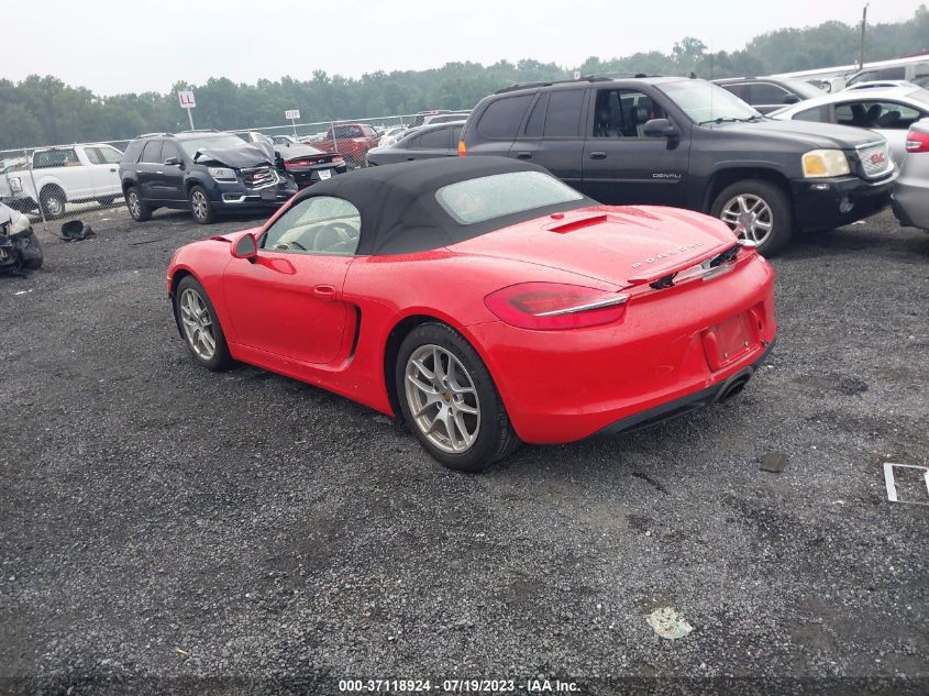 2015 PORSCHE BOXSTER - WP0CA2A83FS120625