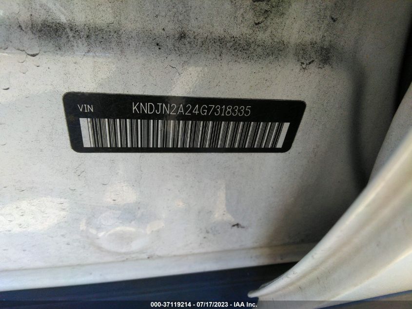 2016 KIA SOUL BASE - KNDJN2A24G7318335