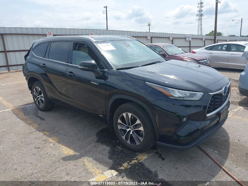 2020 TOYOTA HIGHLANDER HYBRID XLE - 5TDGBRCH9LS501047