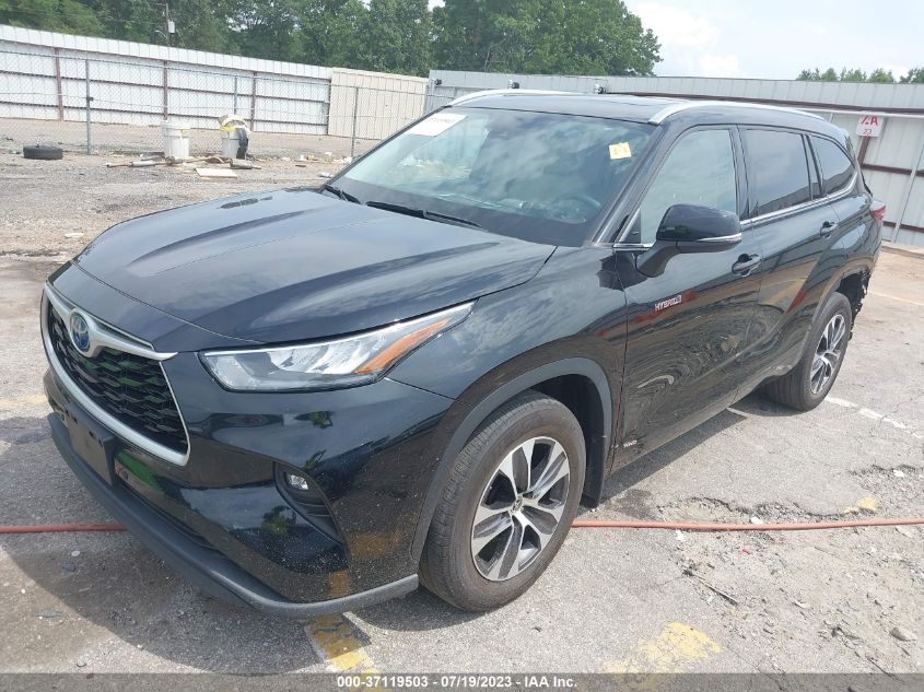 2020 TOYOTA HIGHLANDER HYBRID XLE - 5TDGBRCH9LS501047