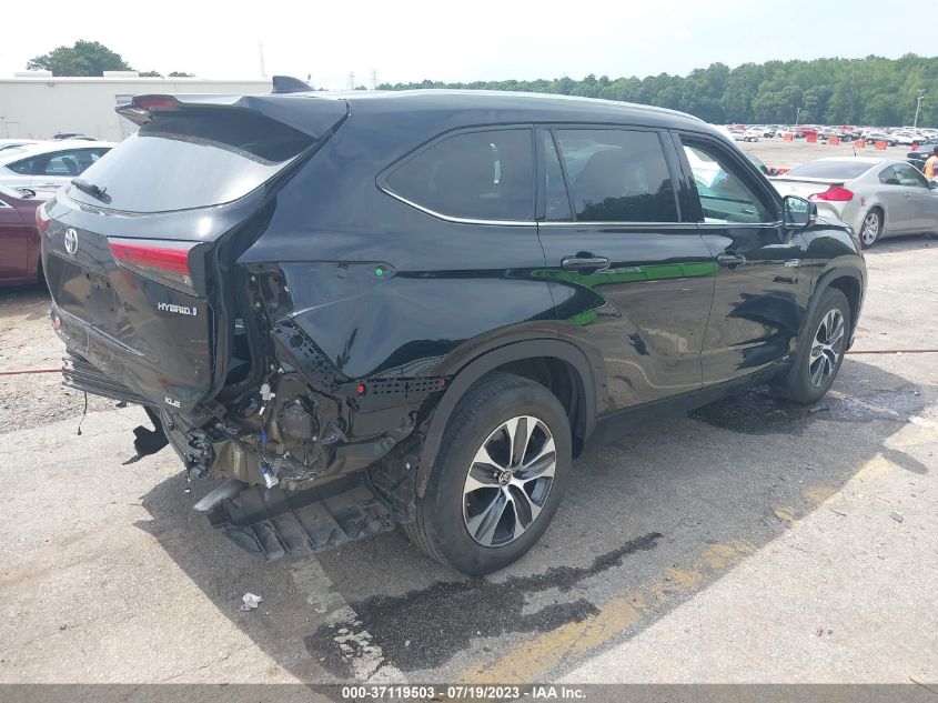 2020 TOYOTA HIGHLANDER HYBRID XLE - 5TDGBRCH9LS501047