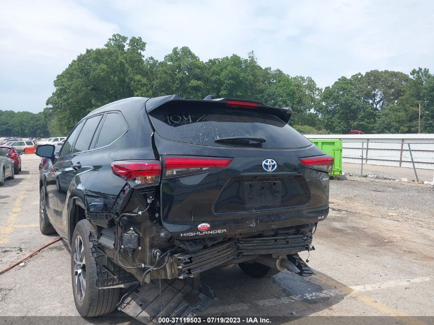 2020 TOYOTA HIGHLANDER HYBRID XLE - 5TDGBRCH9LS501047