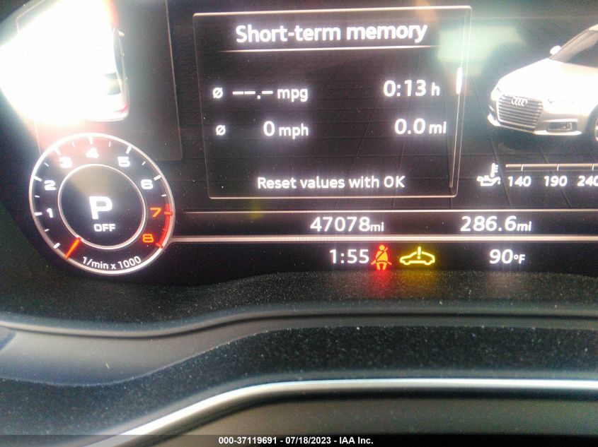 2018 AUDI A4 PREMIUM PLUS - WAUENAF43JA080748