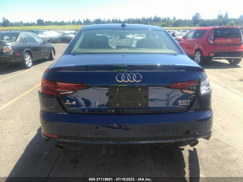2018 AUDI A4 PREMIUM PLUS - WAUENAF43JA080748