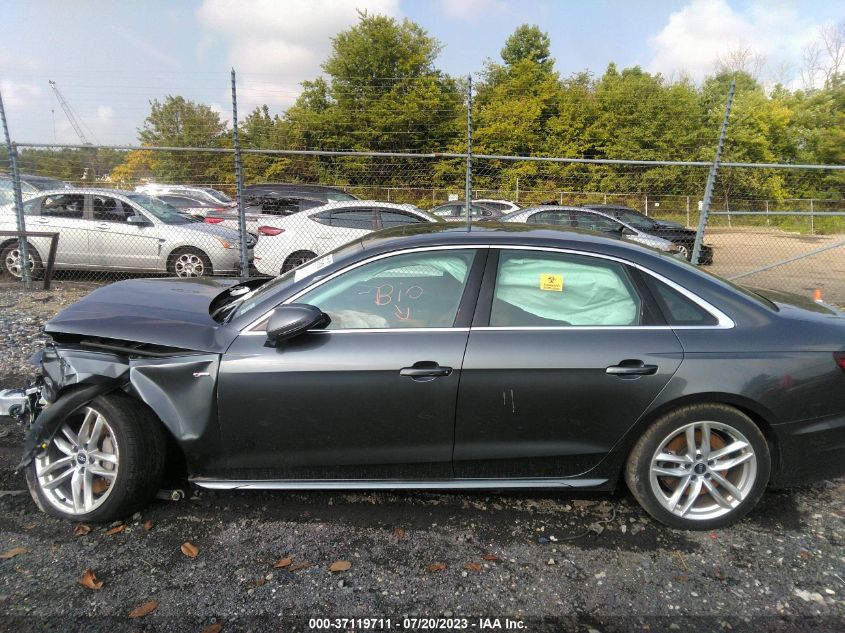 2021 AUDI A4 SEDAN S LINE PREMIUM - WAUDAAF41MA035461