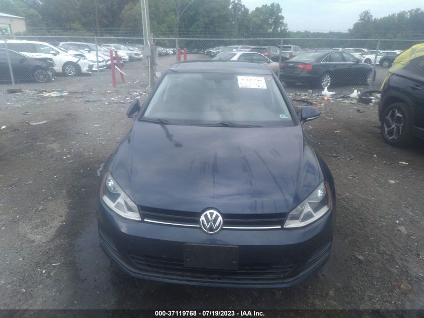 2016 VOLKSWAGEN GOLF TSI SE - 3VW217AU1GM031021