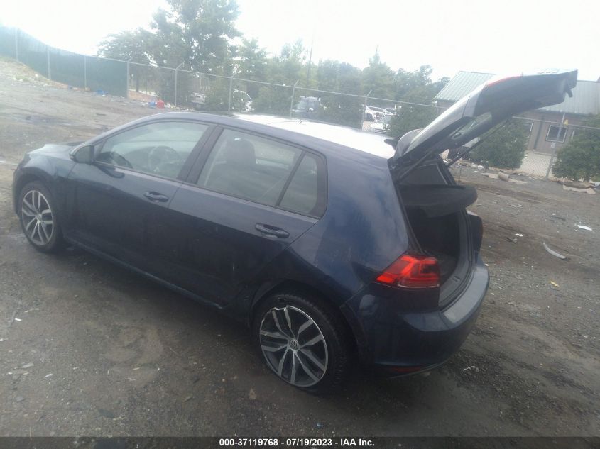 2016 VOLKSWAGEN GOLF TSI SE - 3VW217AU1GM031021