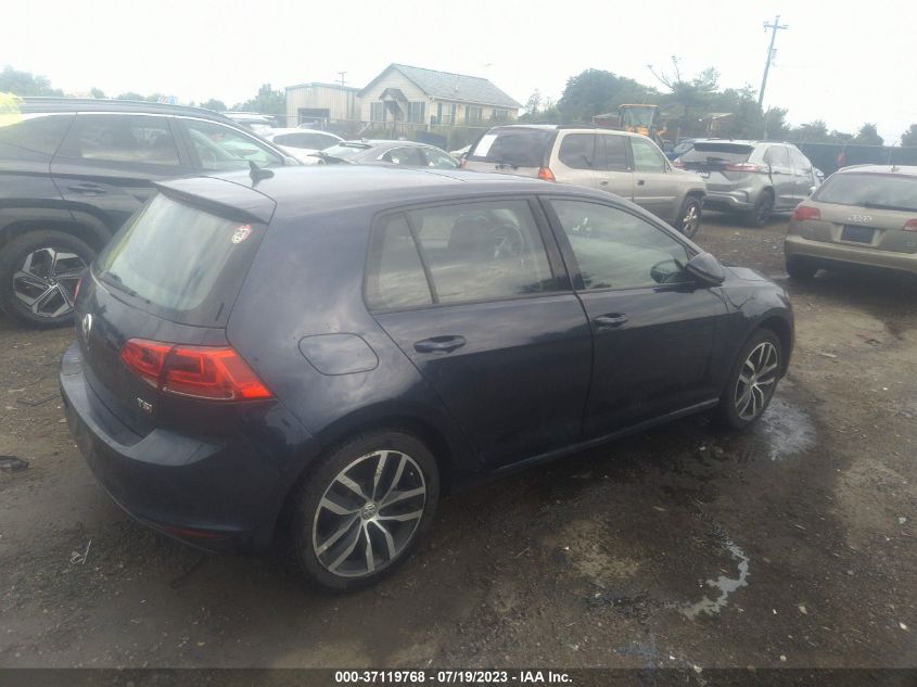 2016 VOLKSWAGEN GOLF TSI SE - 3VW217AU1GM031021