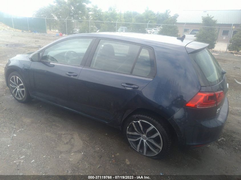 2016 VOLKSWAGEN GOLF TSI SE - 3VW217AU1GM031021