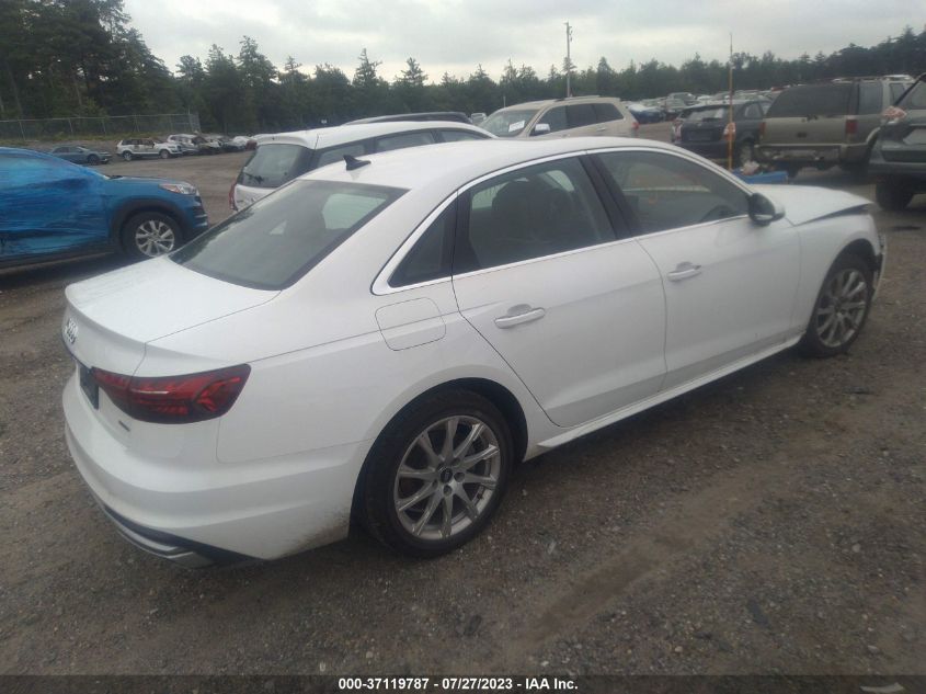 2021 AUDI A4 SEDAN PREMIUM - WAUABAF40MN010130