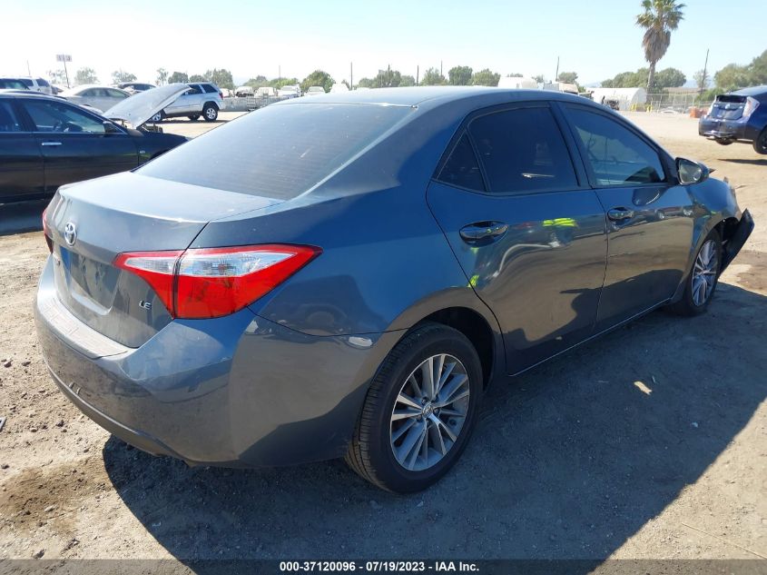 2014 TOYOTA COROLLA L/LE/LE PLS/PRM/S/S PLS - 5YFBURHEXEP040455