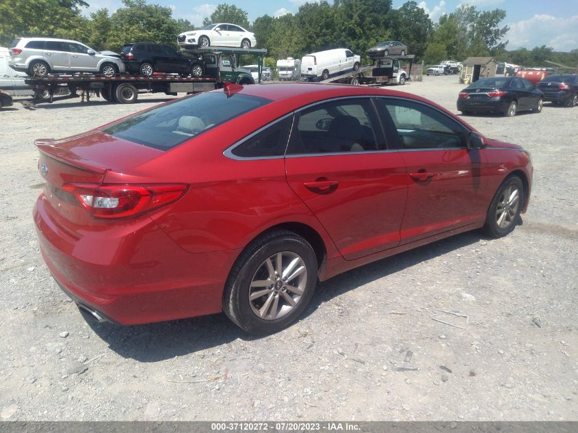 2017 HYUNDAI SONATA 2.4L - 5NPE24AF2HH594406