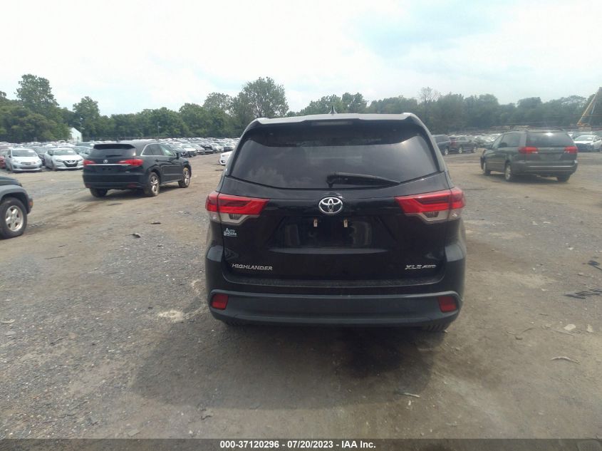 2019 TOYOTA HIGHLANDER SE/XLE - 5TDJZRFH3KS562728