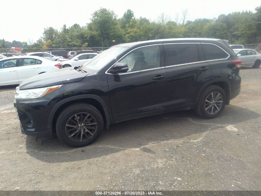 2019 TOYOTA HIGHLANDER SE/XLE - 5TDJZRFH3KS562728