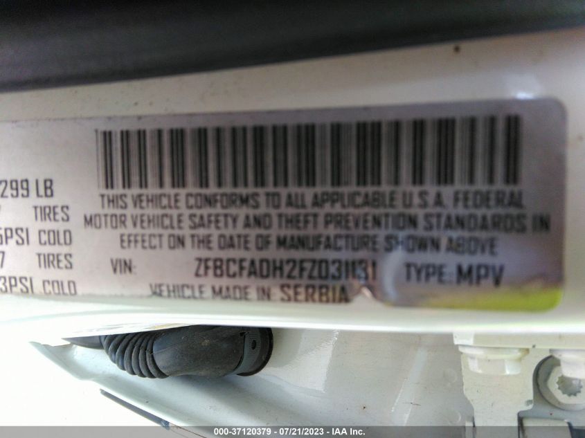 2015 FIAT 500L TREKKING - ZFBCFADH2FZ031131