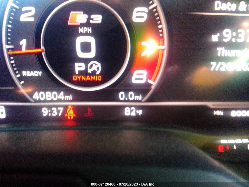 2019 AUDI S3 PREMIUM PLUS - WAUB1GFF7KA097296