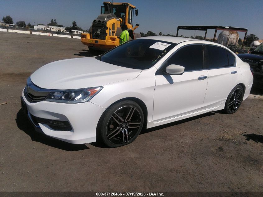 2016 HONDA ACCORD SEDAN SPORT - 1HGCR2F59GA123562