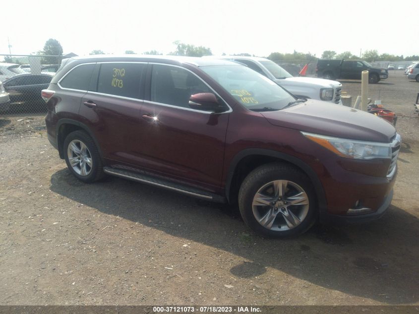 2015 TOYOTA HIGHLANDER LIMITED - 5TDYKRFH7FS120012