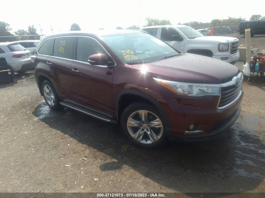 2015 TOYOTA HIGHLANDER LIMITED - 5TDYKRFH7FS120012