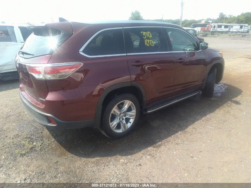 2015 TOYOTA HIGHLANDER LIMITED - 5TDYKRFH7FS120012