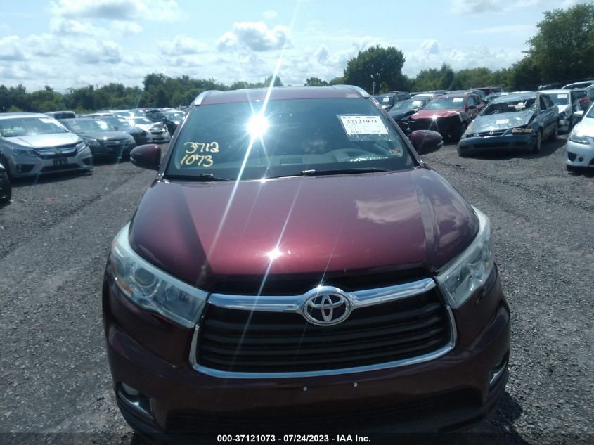 2015 TOYOTA HIGHLANDER LIMITED - 5TDYKRFH7FS120012