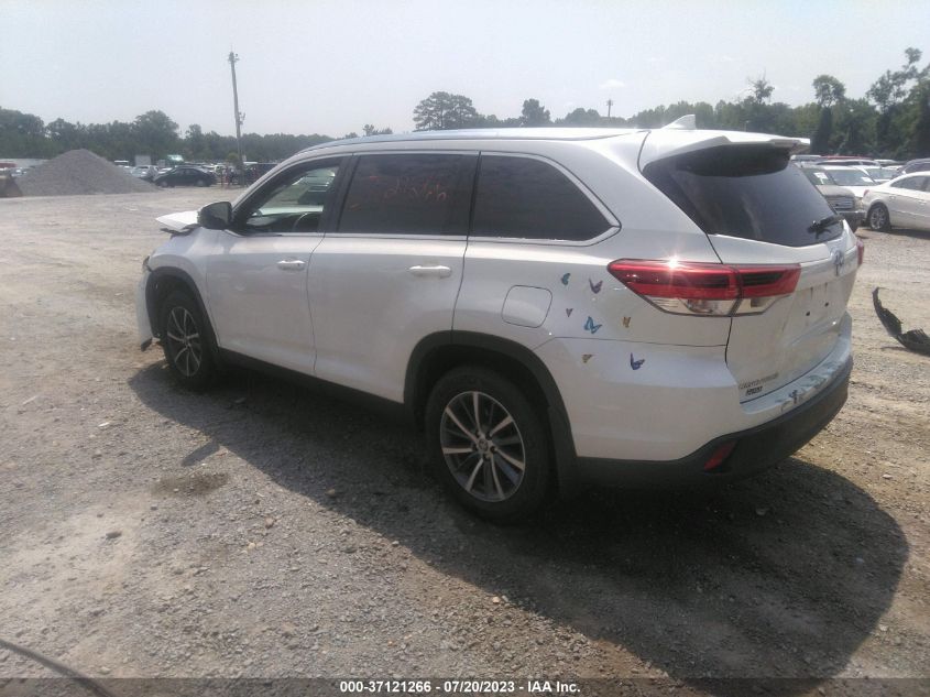 2019 TOYOTA HIGHLANDER XLE - 5TDJZRFH2KS619694