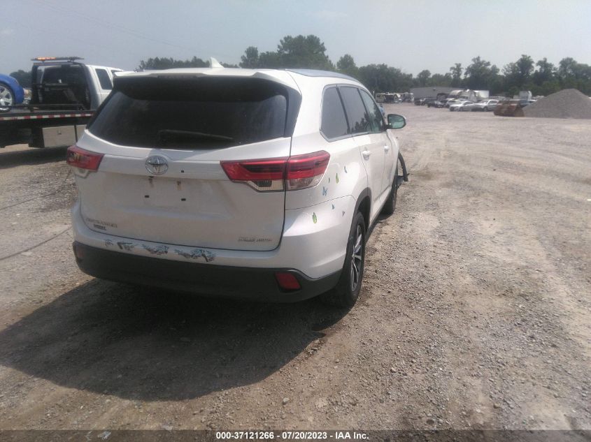 2019 TOYOTA HIGHLANDER XLE - 5TDJZRFH2KS619694
