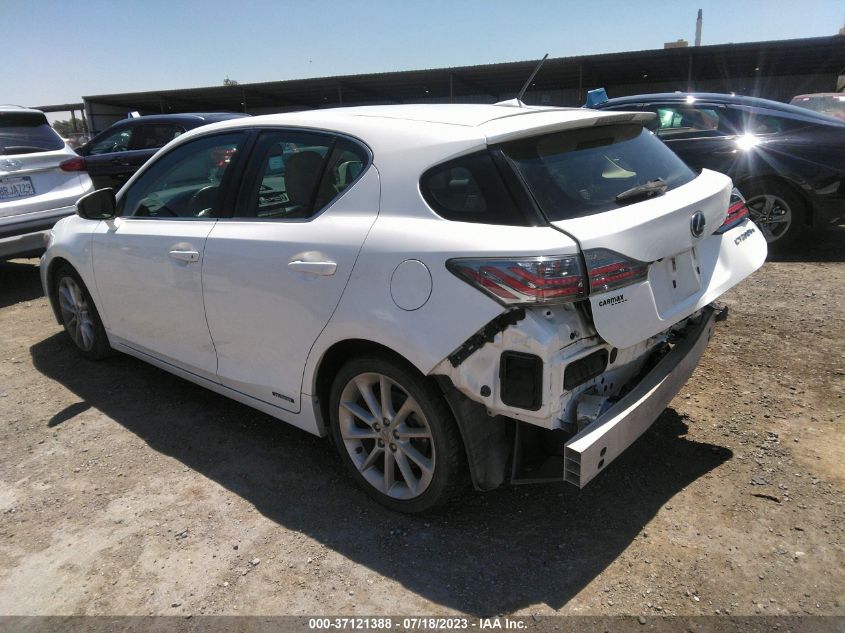 2013 LEXUS CT 200H HYBRID - JTHKD5BH7D2170457
