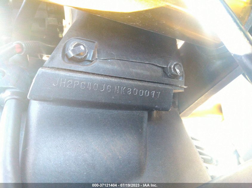 2022 HONDA CBR600 RA - JH2PC40J6NK800097