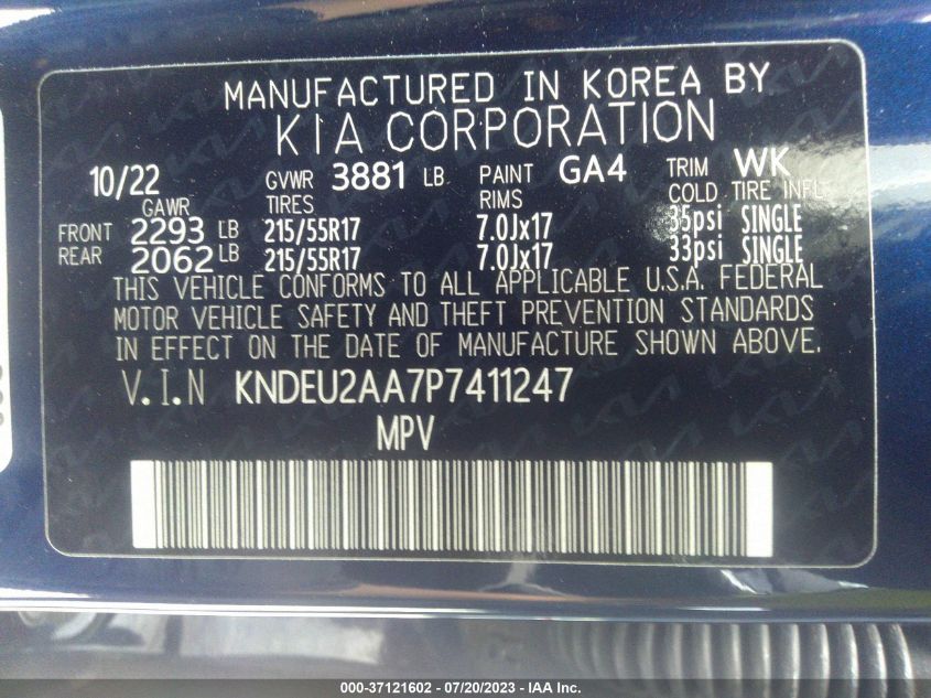 2023 KIA SELTOS S - KNDEU2AA7P7411247