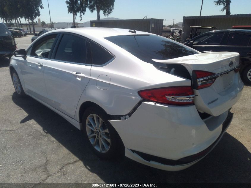 2017 FORD FUSION SE - 3FA6P0H71HR284358