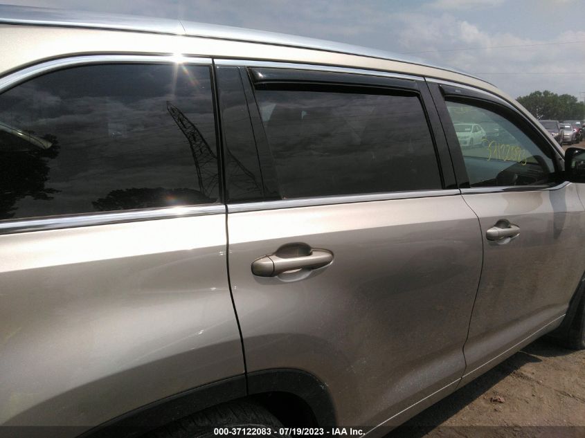 2015 TOYOTA HIGHLANDER XLE - 5TDJKRFH9FS159394